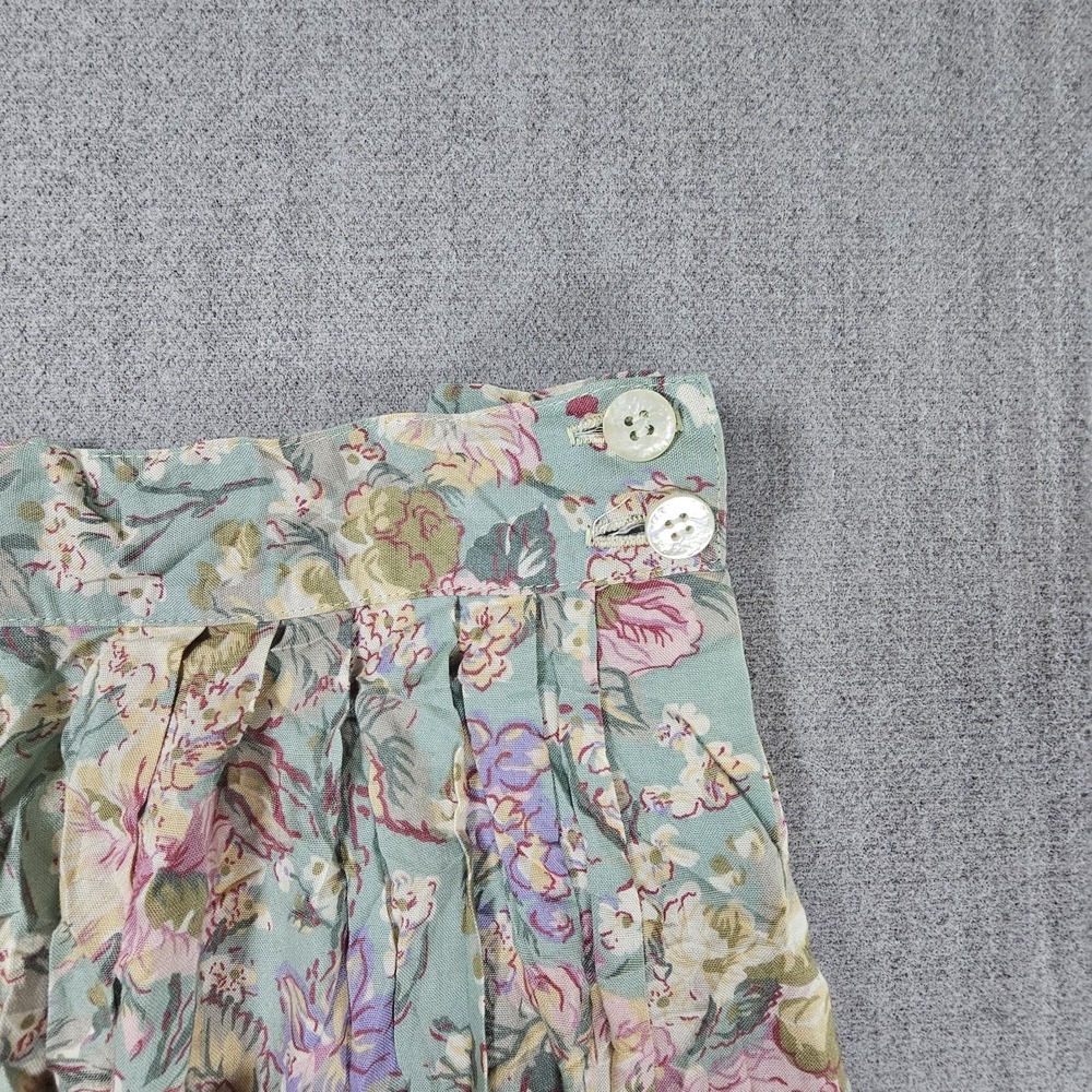 Vintage Agenda USA Women's Floral Midi Romantic Pocket Skirt Size 8 - Picture 8 of 14